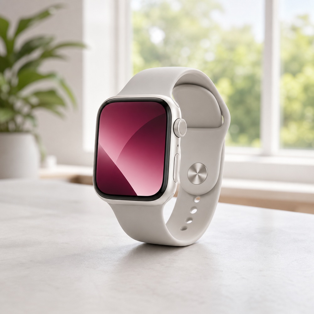 Jasná realistická fotografie Apple Watch