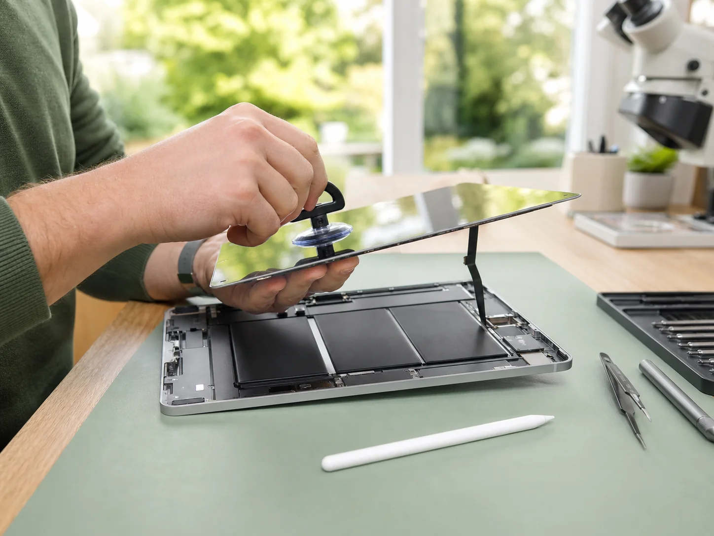 Profesionální výměna displeje iPadu v jasném Apple servisu